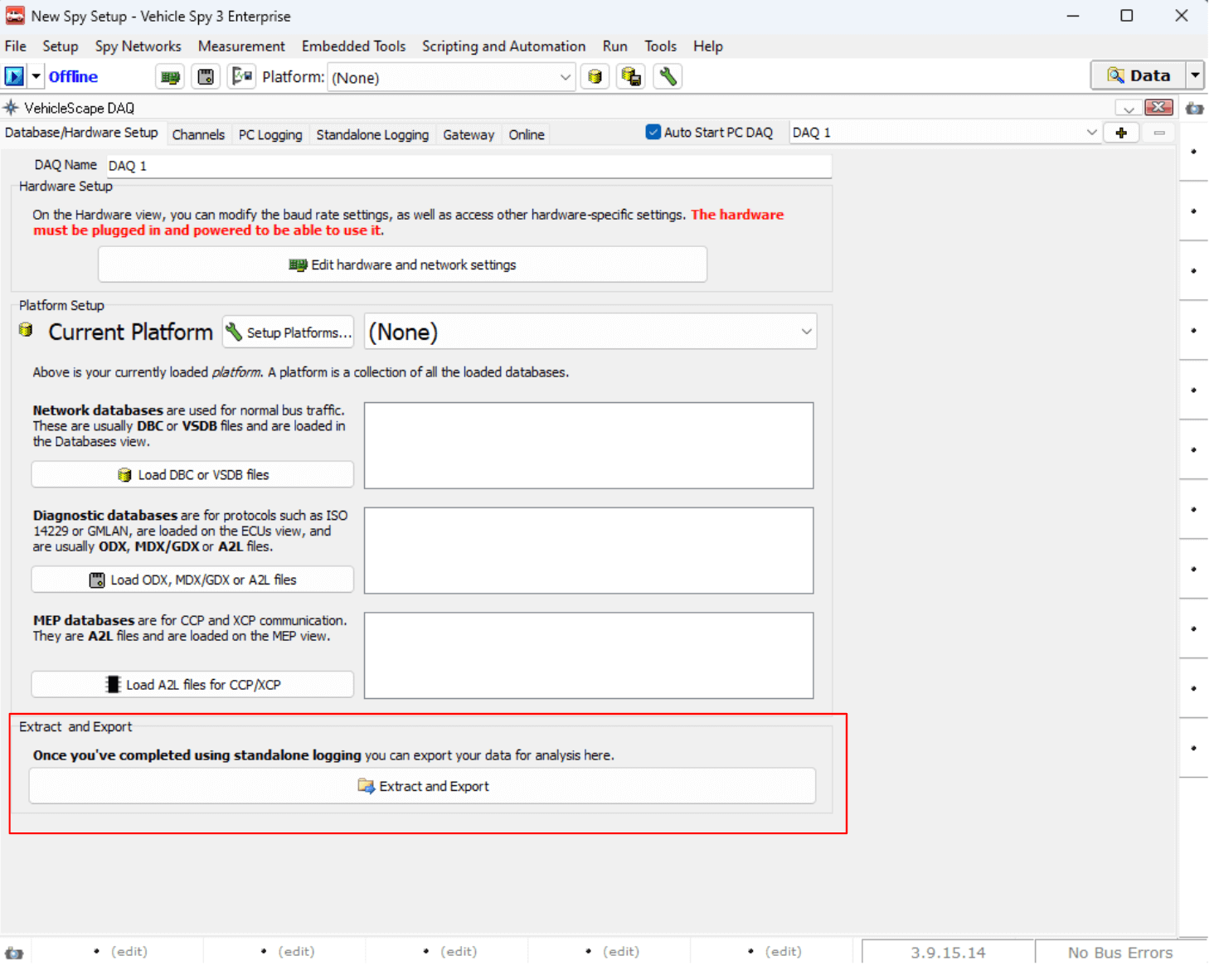 Extract and Export